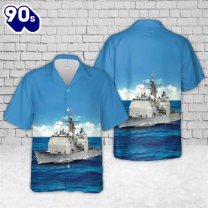 US Navy USS Cape St George CG 71 Hawaiian Shirt