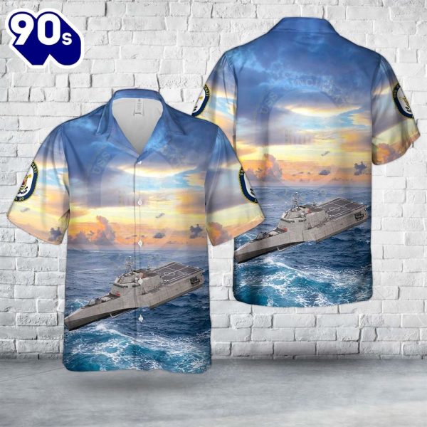 US Navy USS Cincinnati LCS 20 Independence class littoral combat ship Hawaiian Shirt