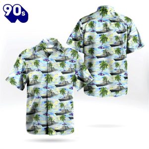 US Navy USS Cole DDG 67 Destroyer Hawaiian Shirt