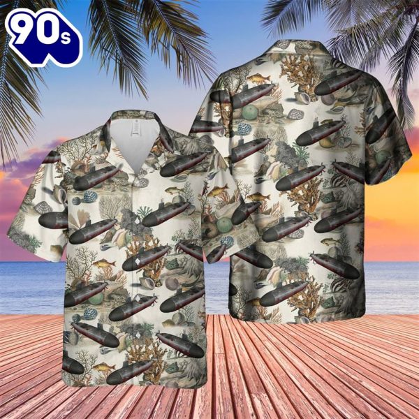 US Navy USS Connecticut SSN 22 Hawaiian Shirt