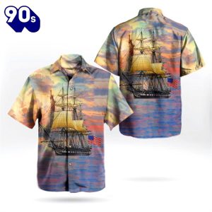 US Navy USS Constitution Independence Day Hawaiian Shirt