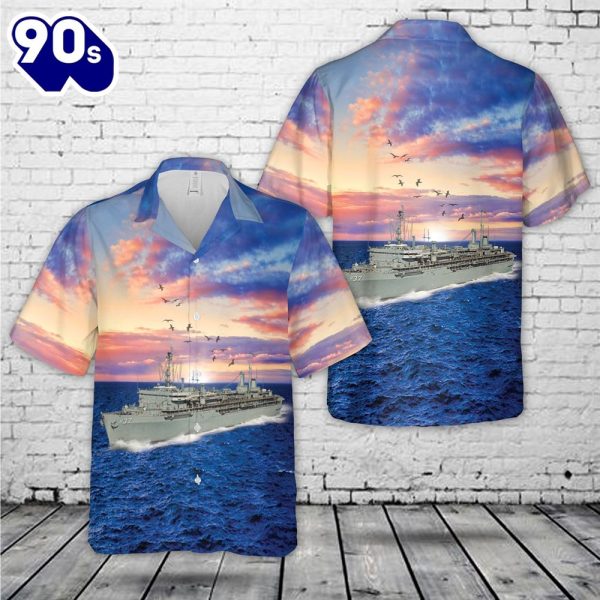 US Navy USS Dixon AS 37 Hawaiian Shirt