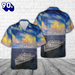 US Navy USS Duluth LPD 6 Hawaiian Shirt