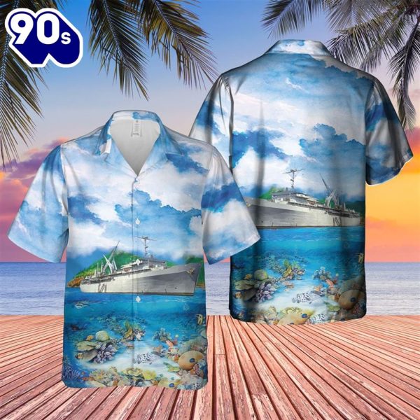 US Navy USS Emory S Land AS 39 Hawaiian Shirt