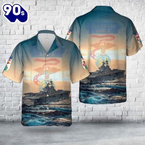 US Navy USS Essex LHD 2 Hawaiian Shirt