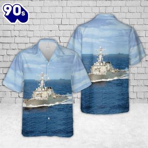 US Navy USS Fitzgerald DDG 62 Arleigh Burke class Destroyer Hawaiian Shirt