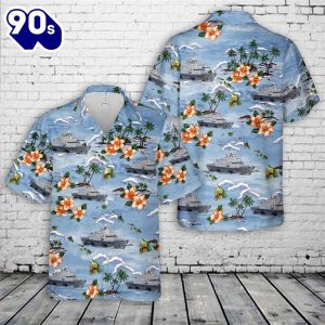 US Navy USS Fort Worth LCS 3 Hawaiian Shirt