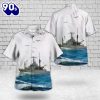 US Navy USS Grapple ARS 53 Safeguard class Rescue And Salvage Ship Hawaiian Shirt