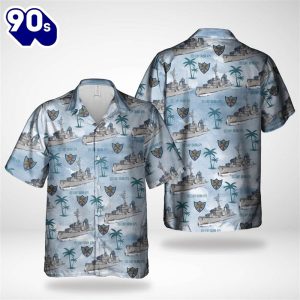 US Navy USS Leary DDDDR879 Home Run Hawaiian Shirt