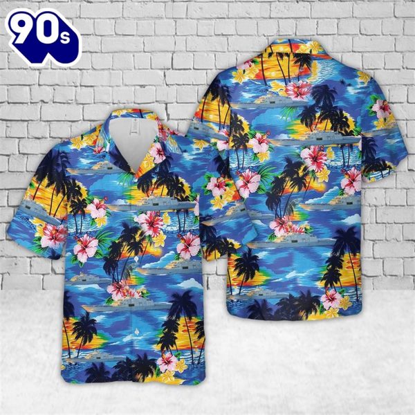 US Navy USS Milwaukee LCS 5 Hawaiian Shirt