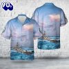 US Navy USS Missouri BB 63 Hawaiian Shirt