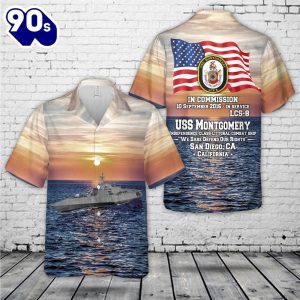 US Navy USS Montgomery LCS 8 Independence class littoral combat ship Hawaiian Shirt