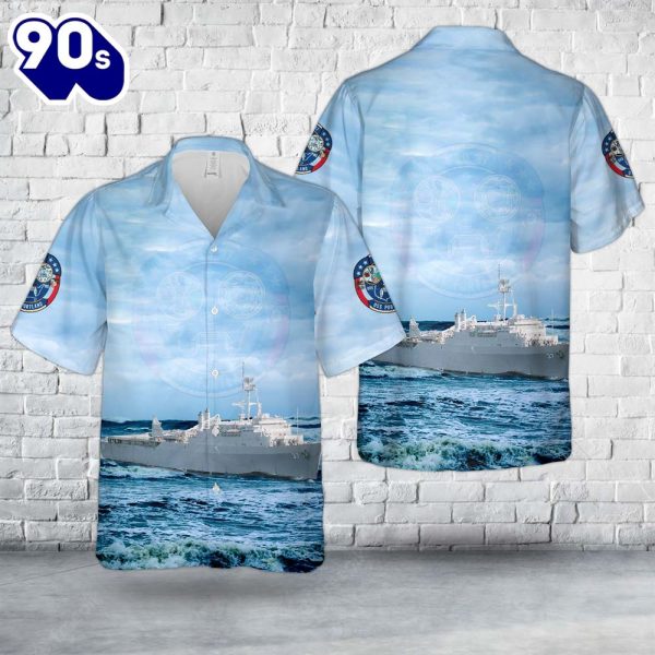 US Navy USS Portland LSD 37 Hawaiian Shirt_5811