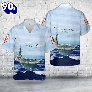 US Navy USS Saratoga CVCVACVB 60 Hawaiian Shirt