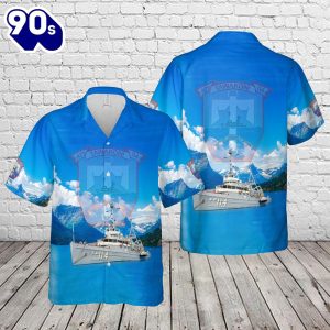 US Navy USS Tawakoni ATF4 Hawaiian Shirt