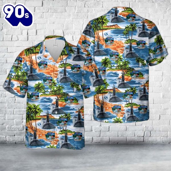 US Navy USS Washington SSN 787 Hawaiian Shirt