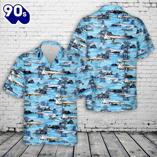 US Navy United States Naval Test Pilot School Northrop T 38 Talon Hawaiian Shirt