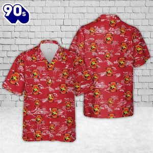 US Navy VA 87 Badge Hawaiian Shirt