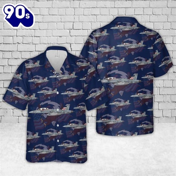 US Navy VAQ0 Patriots EAG Hawaiian Shirt