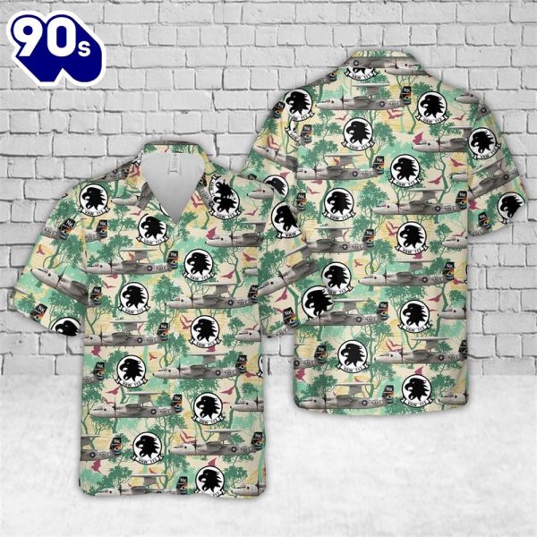 US Navy VAW3 Black Eagles E 2D Hawaiian Shirt