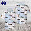 US Navy VQ 2 Squadron EP 3E aircraft Hawaiian Shirt