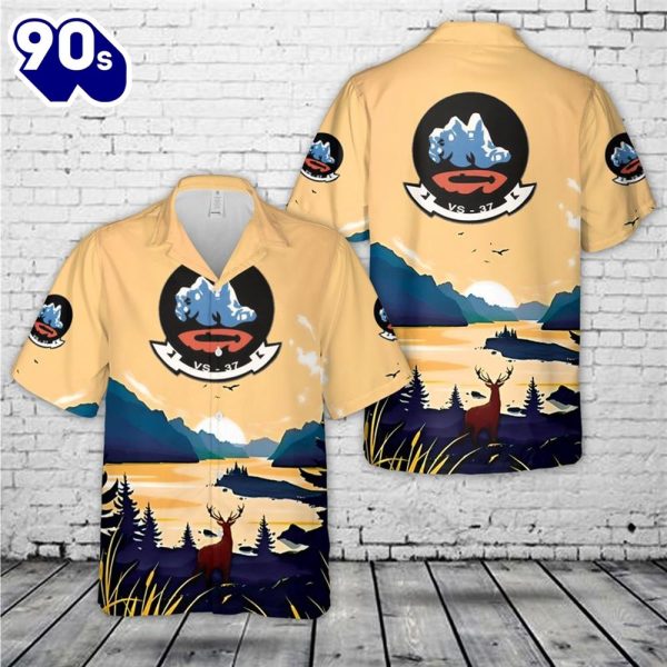 US Navy VS 37 S 3A Viking Hawaiian Shirt