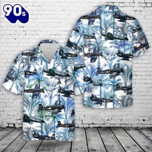 US Navy Vought F4U Corsair Hawaiian Shirt