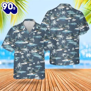 US Navy Vought OS2U Kingfisher Hawaiian Shirt