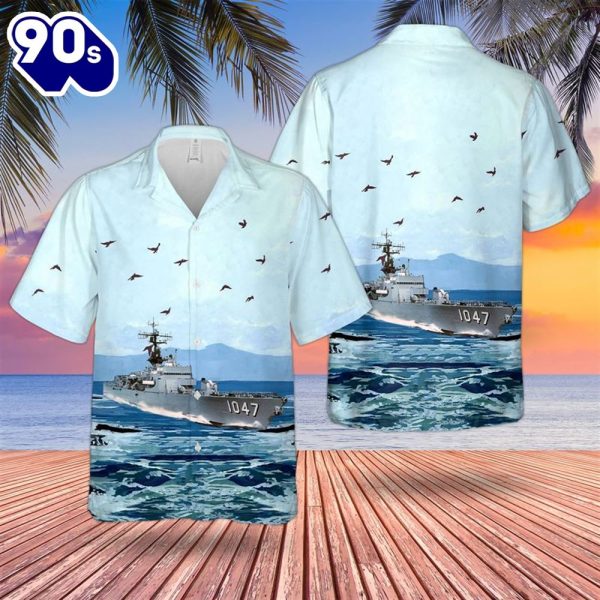 USS Voge DEFF47 US Navy Ship Reunions Hawaiian Shirt