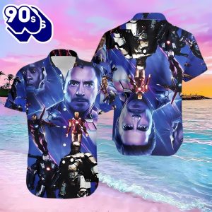 Unleash Marvels Finest In Top Guninspired Iron Man Hawaiian Shirt