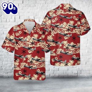 Us Air Force 39Th Airlift Squadron Lockheed C0J Super Hercules Trendy Hawaiian Shirt