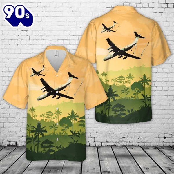 Us Air Force 82Nd Airborne Troops Jump From C1B Over Honduras Trendy Hawaiian Shirt