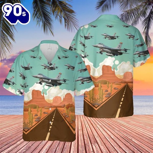 Us Air Force Arizona Air National Guard F Fighting Falcon Trendy Hawaiian Shirt