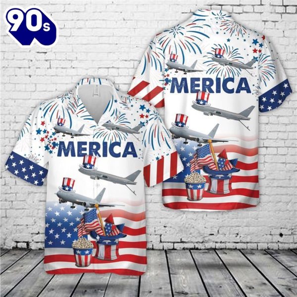 Us Air Force Boeing Kc 46 Pegasus 4Th Of July Trendy Hawaiian Shirt For Men And Women