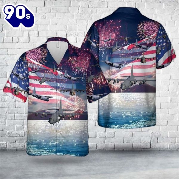 Us Air Force Lockheed Ac0 4Th Of July Trendy Hawaiian Shirt