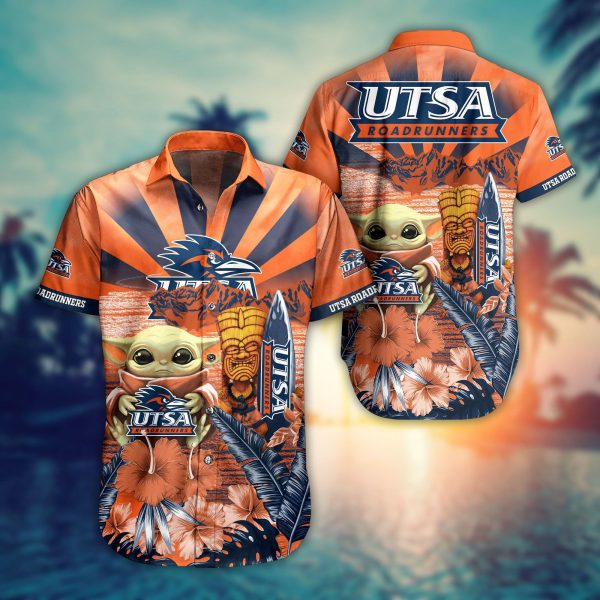 Utsa Roadrunners NCAA Baby Yoda Hawaiian Shirt for Men And Women