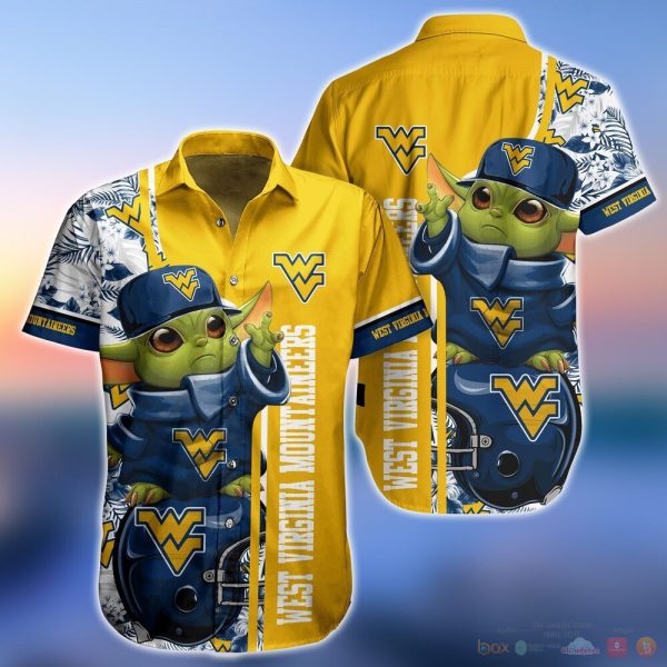 West Virginia Mountaineers Baby Yoda NCAA Hawaiian Shirts